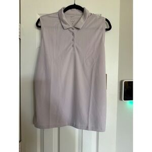 Nike Golf Dri-FIT Victory Sleeveless Polo Shirt light tantan